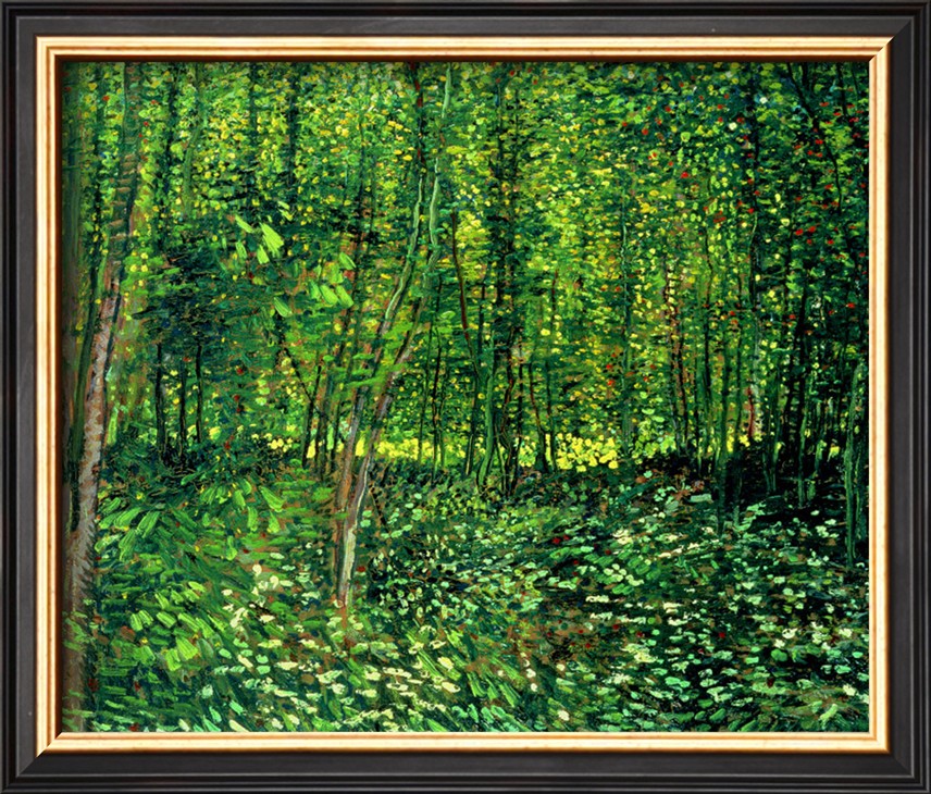 WOODS AND UNDERGROWTH, C.1887 - Van Gogh Painting On Canvas